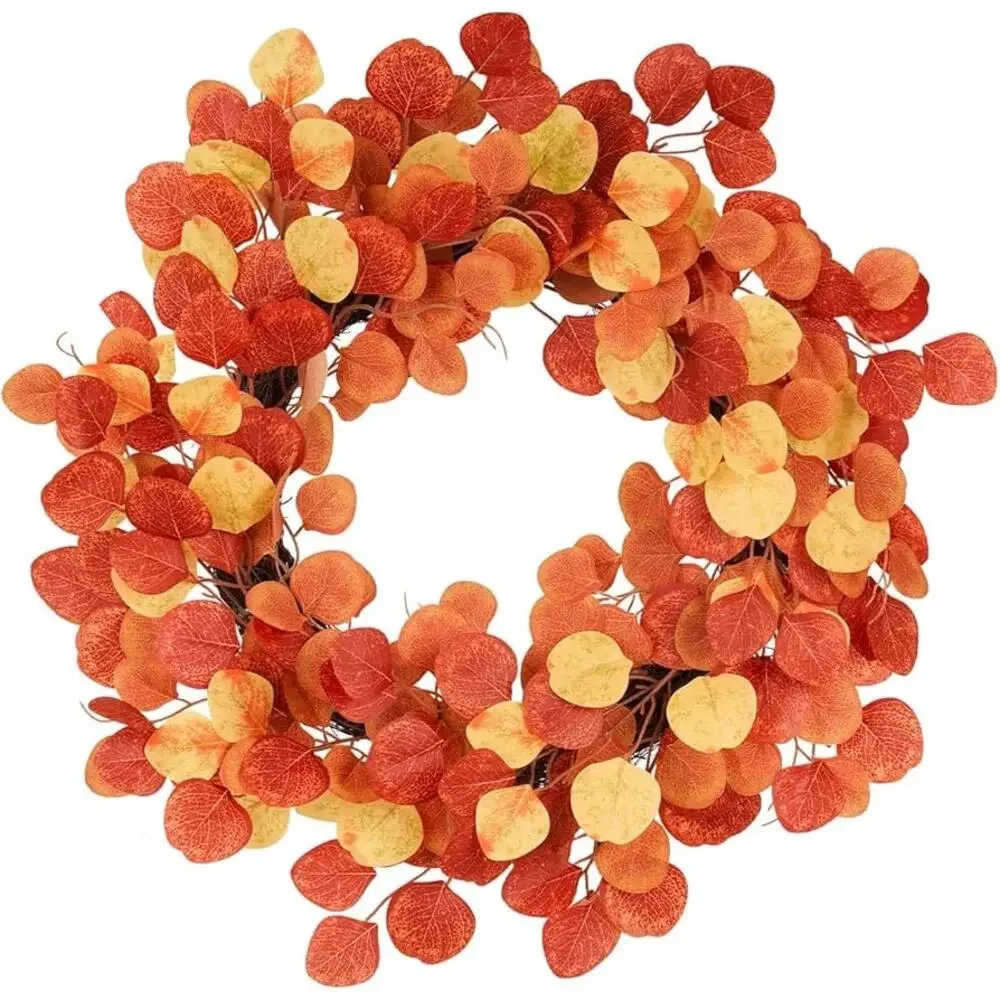 Thanksgiving Fall Wreath Front Door, 22 inch Autumn Wreath